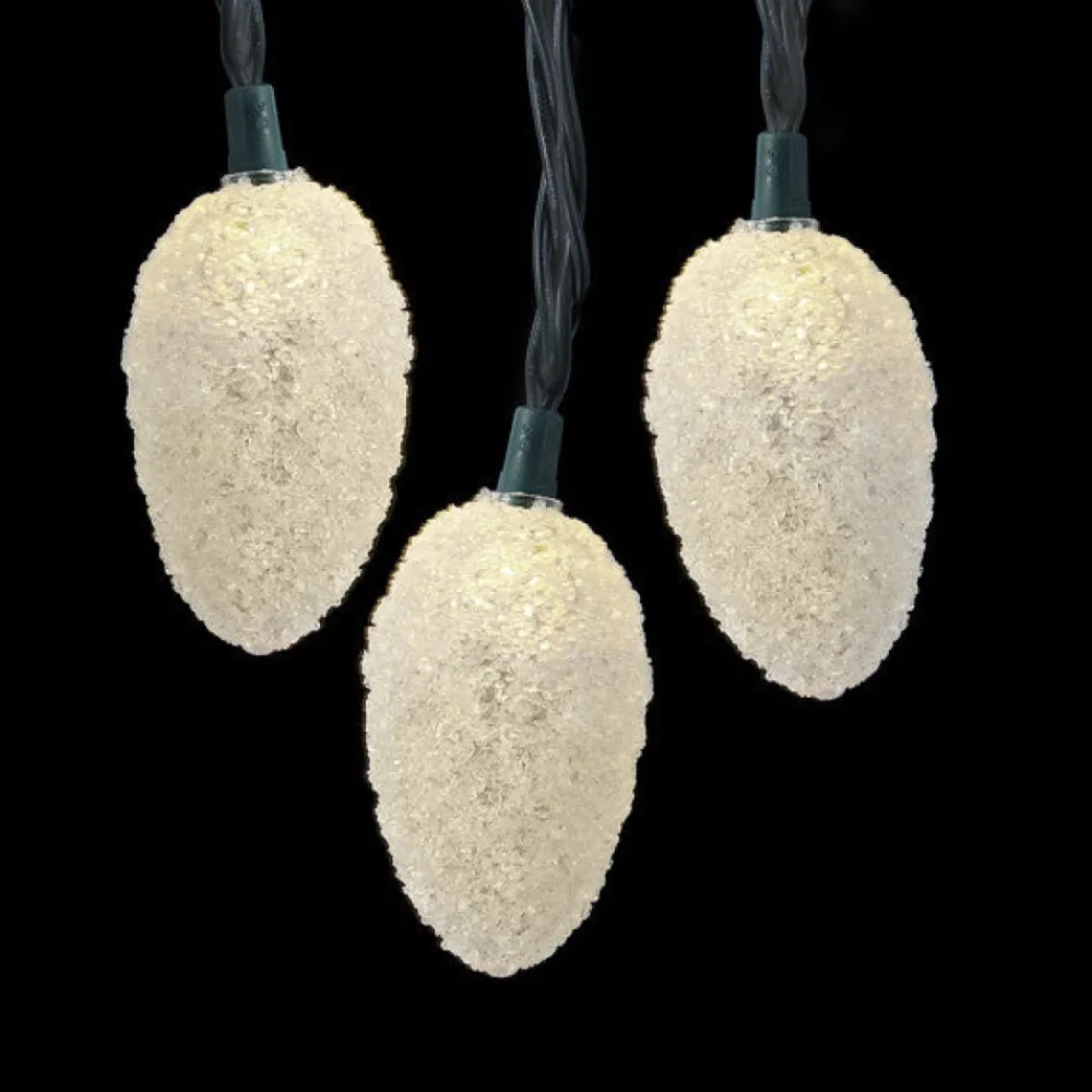 Fashion Frosted Pinecone Light Set 10-Light, Ul4265 Novelty