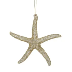 Fashion Gold Glitter Starfish Ornament, T1759 Speciality