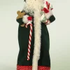 Byers Choice Green Santa With Candy Cane, , 3153^ Byers Choice Carolers