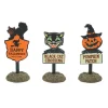 Flash Sale Ha, Halloween Signs Set Of 3, 6009820, Halloween Accessories Snow Village