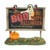 Cheap Ha, Lit Ghost Billboard, 6009819, Halloween Accessories Halloween Village