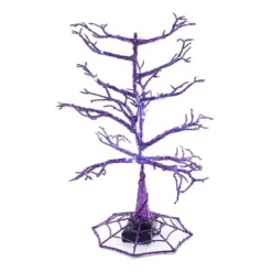 Shop Halloween Flashing Tree 44 Purple Led Lights, Hw1749 Halloween Village