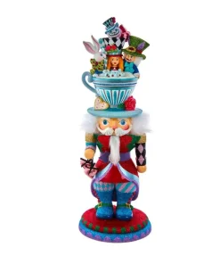 New Hollywood Aiw Nutcrackers™ Alice Teacup Hat Nutcracker, Ha0622, Kurt Adler Speciality