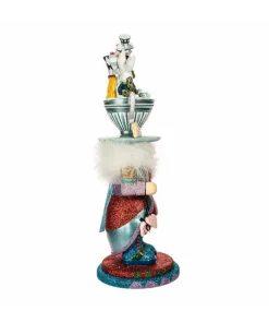 New Hollywood Aiw Nutcrackers™ Alice Teacup Hat Nutcracker, Ha0622, Kurt Adler Speciality