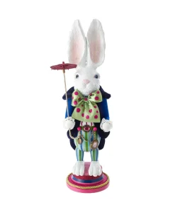 Kurt S Adler Hollywood Aiw Nutcrackers™ White Rabbit Nutcracker, Ha0382, Hollywood, Kurt Adler^ Nutcrackers/Smokers