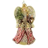 Fashion Huras, Angel With Tree Glass Ornament Lantern, S859 Novelty