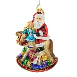 Online Huras, Santa On Rocking Horse, Doll Christmas, S229 Novelty
