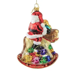 Online Huras, Santa On Rocking Horse, Doll Christmas, S229 Novelty