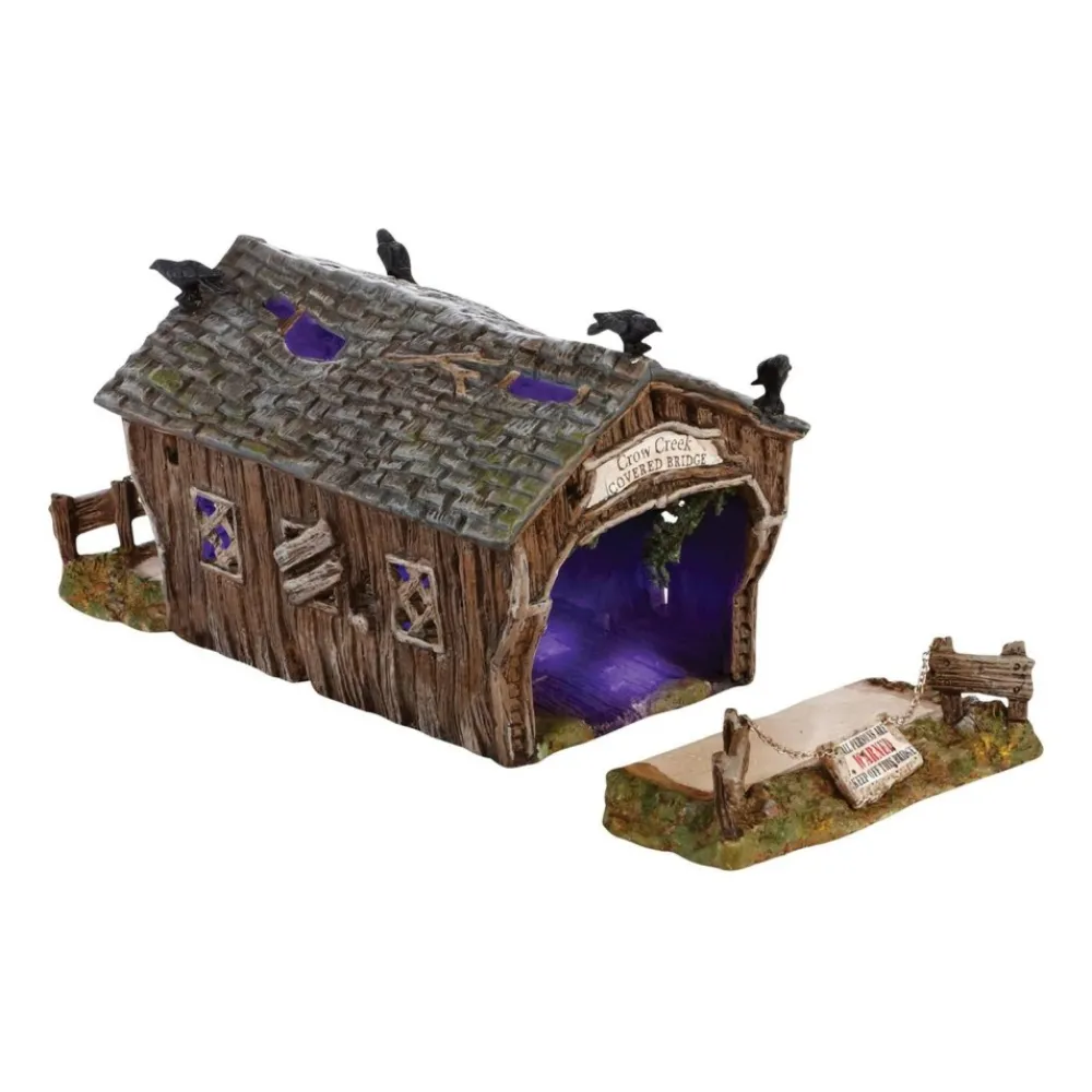New Hv, Crow Creek Covered Bridge, 4030784, Halloween Village Village Accessories
