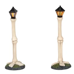 New Hv, Femur Bone Street Lights, 6005567, Halloween Village Halloween Village
