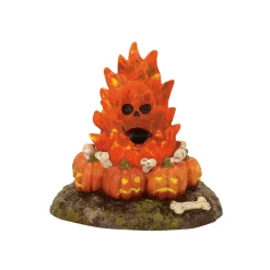 Department 56 Hv, Flaming Skull Bonefire, 4057628, Halloween Village^ Resin