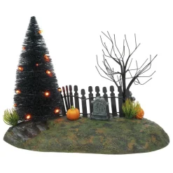 Discount Hv, Fright Night Lit Base, 6007708, Halloween Village Halloween Village