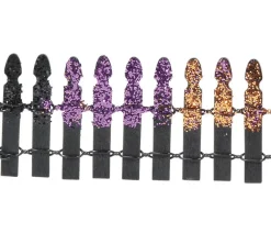 Department 56 Hv, Halloween Glitter Fence, 6005556, Halloween Village^ Wood