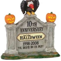 Department 56 Hv, Halloween 10Th Anniversary Sign, 805026, Halloween Village^ Halloween General