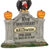 Discount Hv, Halloween 10Th Anniversary Sign, 805026, Halloween Village Halloween Village