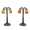 Hot Hv, Hallows Eve Lit Street Lamps, 6012281, Halloween Village Snow Village