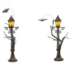 Clearance Hv, Haunted Street Lights. 6003302, Halloween Village Snow Village
