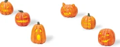 Department 56 Hv, Lit Jack-O-Lanterns (Set Of 6), 810798, Halloween Village^ Halloween General
