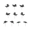 Shop Hv, Set Of 10 Halloween Crows, 6010451, Halloween Accessories Speciality