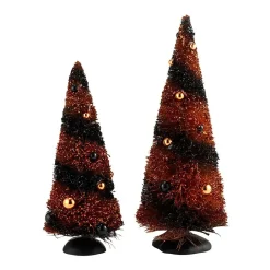 Department 56 Hv, Sisal Trees, 9.5", 7.5" Set Of 2^ Halloween General