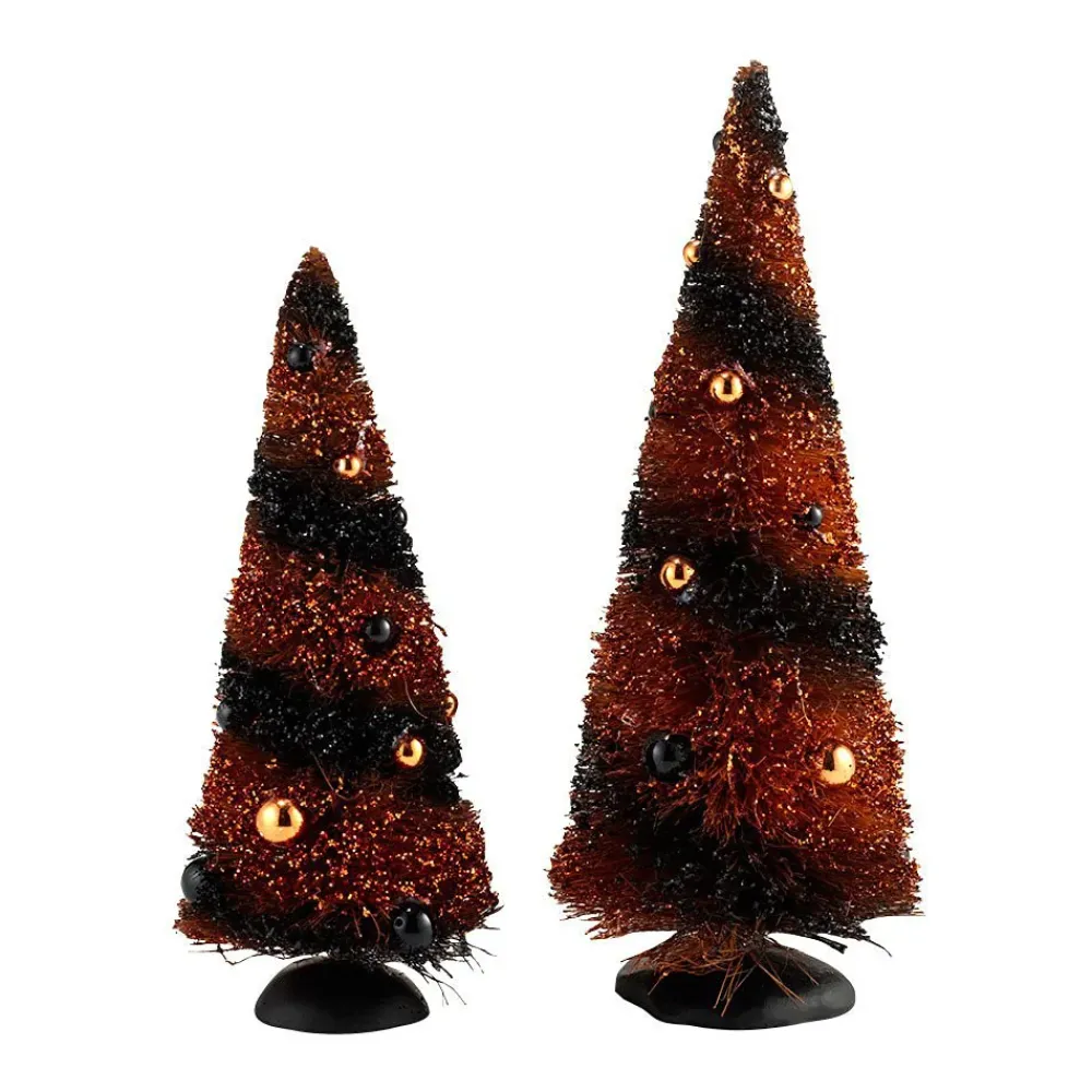 Department 56 Hv, Sisal Trees, 9.5", 7.5" Set Of 2^ Halloween General