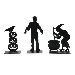 Department 56 Hv, Spooky Silhouettes St/3, 6011479, Halloween Village^ Halloween General
