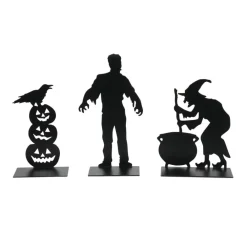 New Hv, Spooky Silhouettes St/3, 6011479, Halloween Village Halloween Village