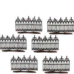 Department 56 Hv, Spooky Wrought Iron Fence Set/6,, 56.52982, Halloween Village^ Halloween General