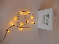 Sale Hv, Sting Of 12 Pumpkin Lights, 56.2700, Halloween Village Halloween Village