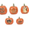 Clearance Hv, Vintage Pumpkins St/5, 6012280, Halloween Village Snow Village