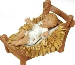 Fashion Infant Jesus & Cradle 12", , 72913 12"