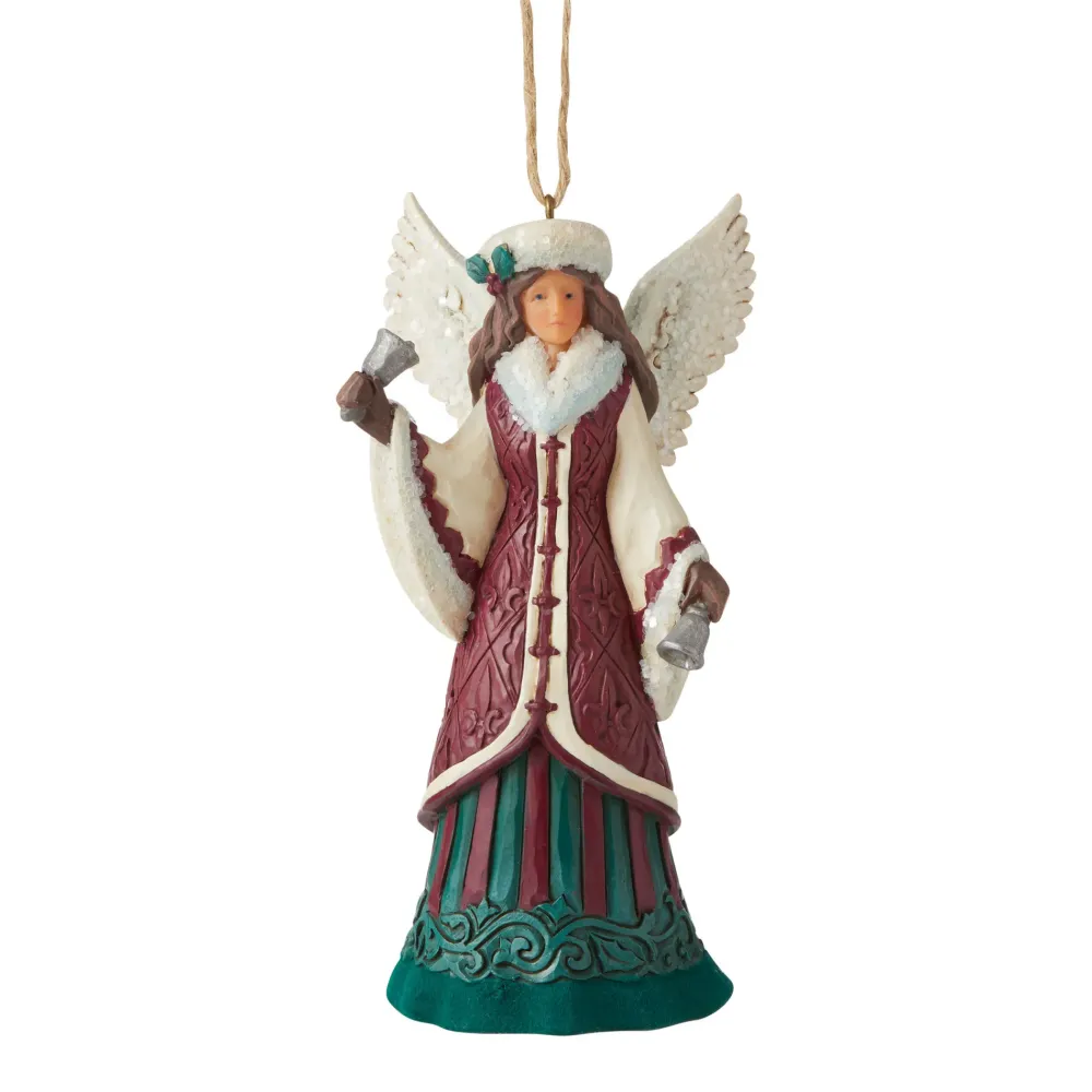 Enesco Jim Shore, Angel With Hand Bell Ornament, 6006600, Heartwood Creek^ Resin