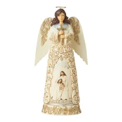 Online Jim Shore, Holiday Lustre Nativity Angel, 6006612, Heartwood Creek Jim Shore