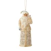 Enesco Jim Shore, Holiday Lustre Santa Ornament, 6006618, Heartwood Creek^ Resin