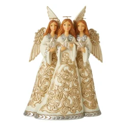 Store Jim Shore, Holiday Lustre Trio Of Angels, 6006611, Heartwood Creek Jim Shore