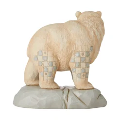 Enesco Jim Shore, White Woodland Bear/Scene, 6006582, Heartwood Creek^ Resin