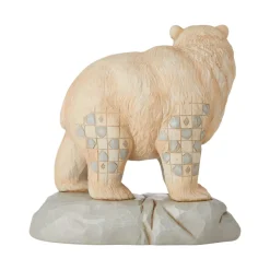 Store Jim Shore, White Woodland Bear/Scene, 6006582, Heartwood Creek Jim Shore
