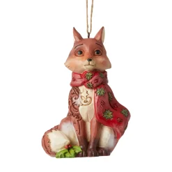Enesco Jim Shore, Wonderland Fox Ornament, 6006610, Heartwood Creek^ Resin