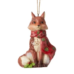 Hot Jim Shore, Wonderland Fox Ornament, 6006610, Heartwood Creek Jim Shore