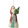 Enesco Jim Shore, Wonderland Santa W/Tree Orn, 6006608, Heartwood Creek^ Resin