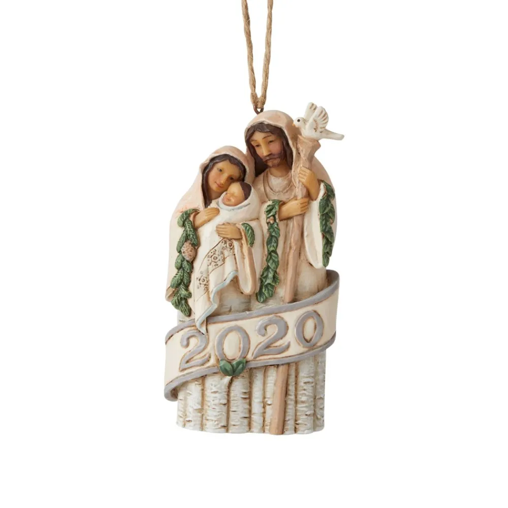 Cheap Jim Shore, Woodland Holy Family Dated 2020 Orn, 6006588, Heartwood Creek Jim Shore