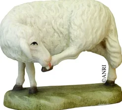 ANRI Woodcarvings Koult - Sheep Grooming^ Wood