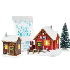 Outlet Lakeside Service Gift Set Snow Village