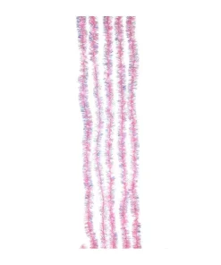 Kurt S Adler 100-Light Pink Iridescent Tinsel Cascade Light Set, Ad1001Pp, Kurt Adler^ Stocking / Skirt
