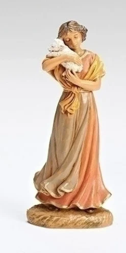 Sale Maia Lady With Lamb, 5", , 54073 Resin Nativity