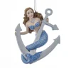 Kurt S Adler Mermaid With Anchor Ornament For Personalization, C7644^ Resin