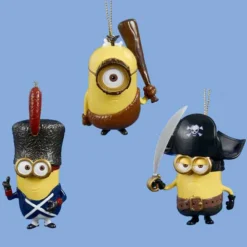 Kurt S Adler Minions 3 Asst, De2154^ Resin