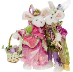 Mark Roberts Mr. & Mrs. Royal Court Rabbits Pair, Small^ Easter