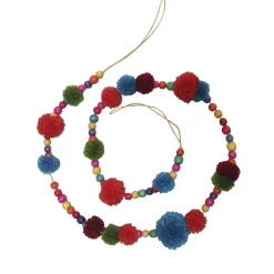 Fashion Multi-Color Pompom Garland, C2553 Novelty