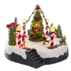 Kurt S Adler Musical Led Lighted Ice Rink With Trees Tabletop Battery Operated, C5624, Kurt Adler^ Resin